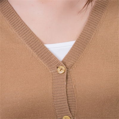 貴群冬季女士V領羊絨衫開衫針織圖片GQ1570