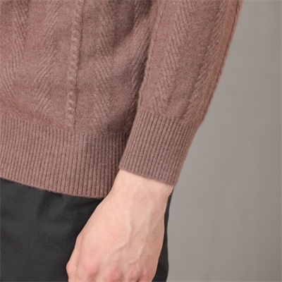 秋冬男士圓領羊絨衫套頭新款打底純色毛衣圖片GQ3050