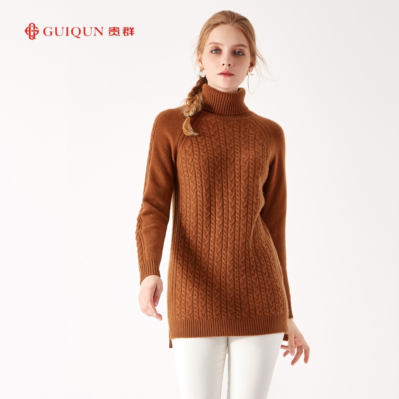 羊絨衫貴群秋冬樽領女式毛衣簡約款式GQ2676